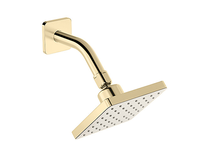 Kohler - Parallel  Square Showerhead With Shower Arm In French Gold